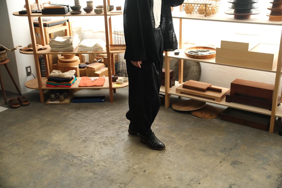 enrica linen knit jacket｜BLACK