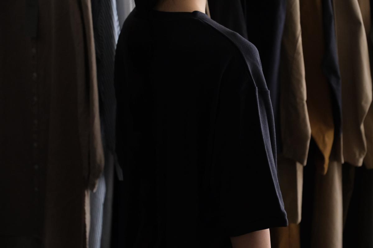 MITTAN / スーパー120’sウールスムース半袖 墨紺 T-34 / unisex