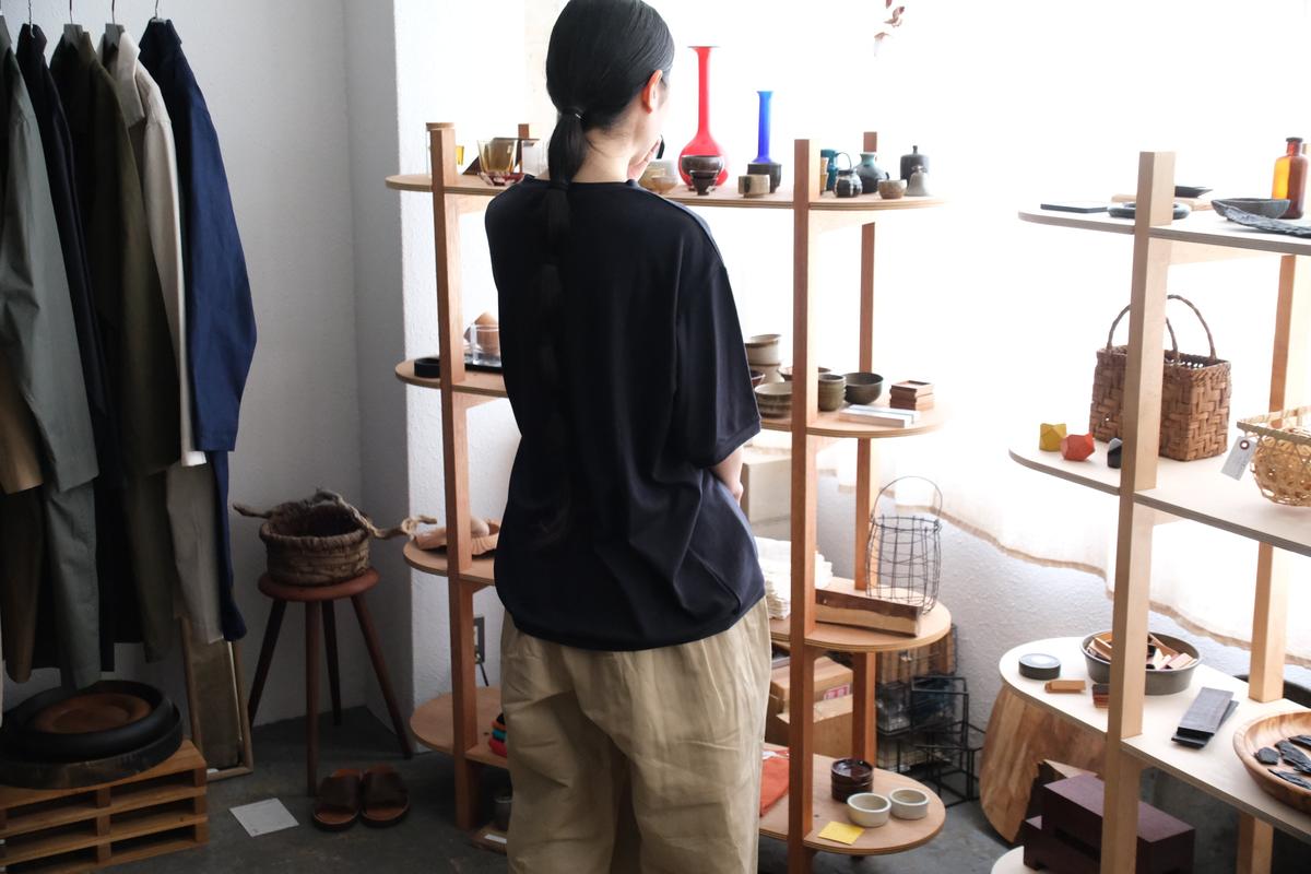 MITTAN / スーパー120’sウールスムース半袖 墨紺 T-34 / unisex