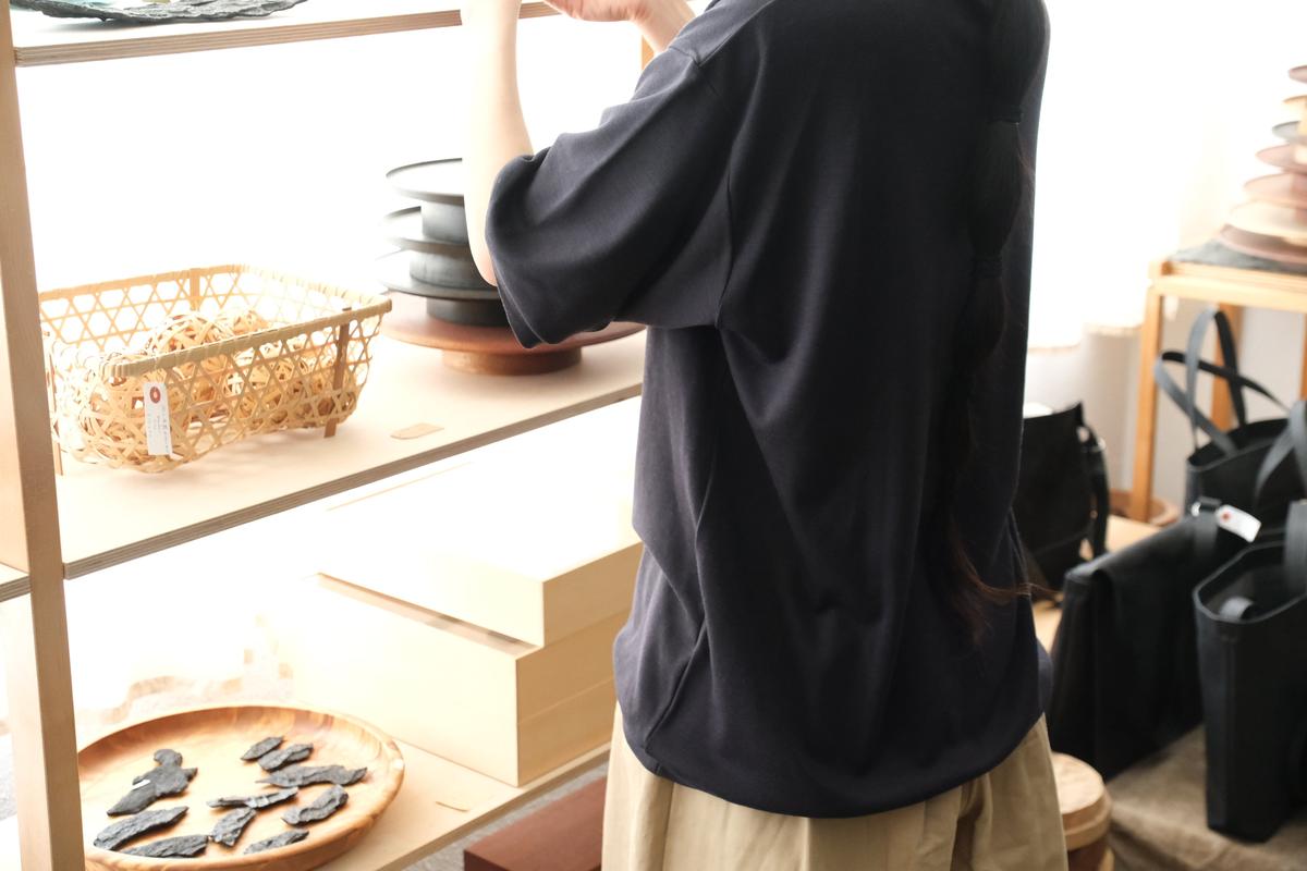 MITTAN / スーパー120’sウールスムース半袖 墨紺 T-34 / unisex