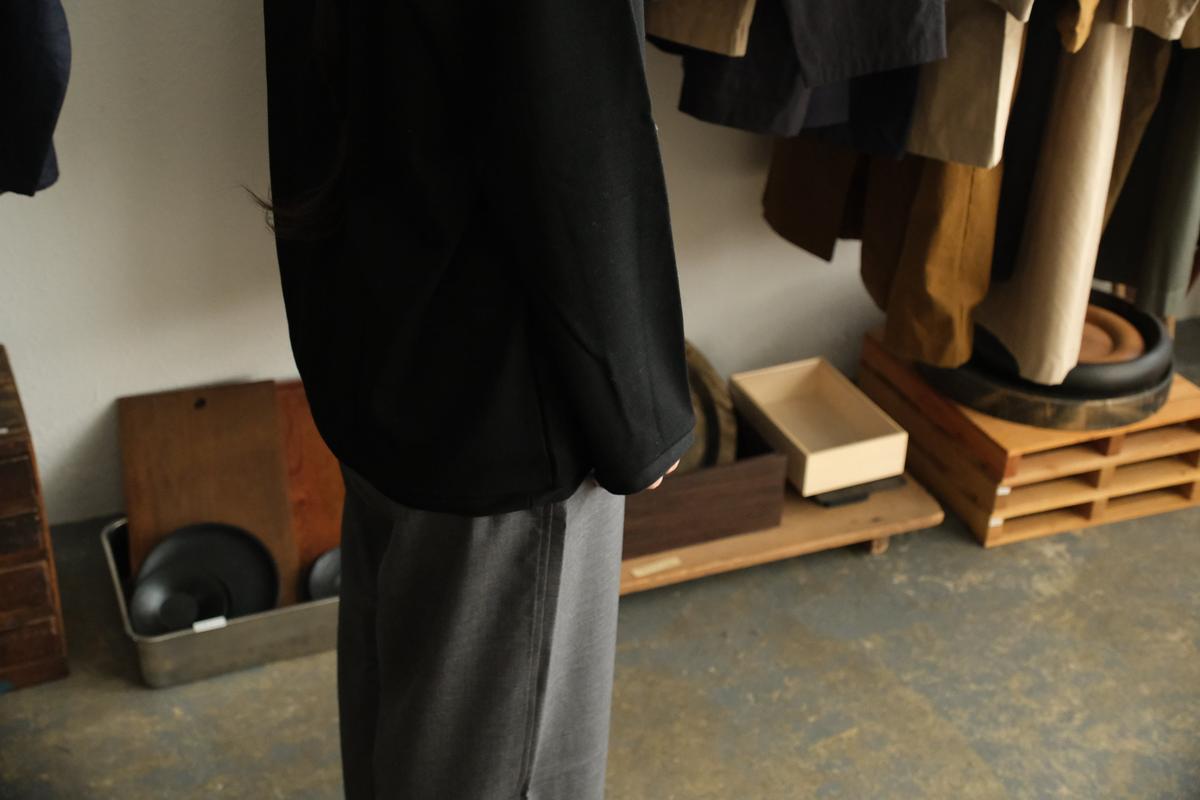 MITTAN / スーパー120’sウールスムース長袖 黒 T-35 / unisex