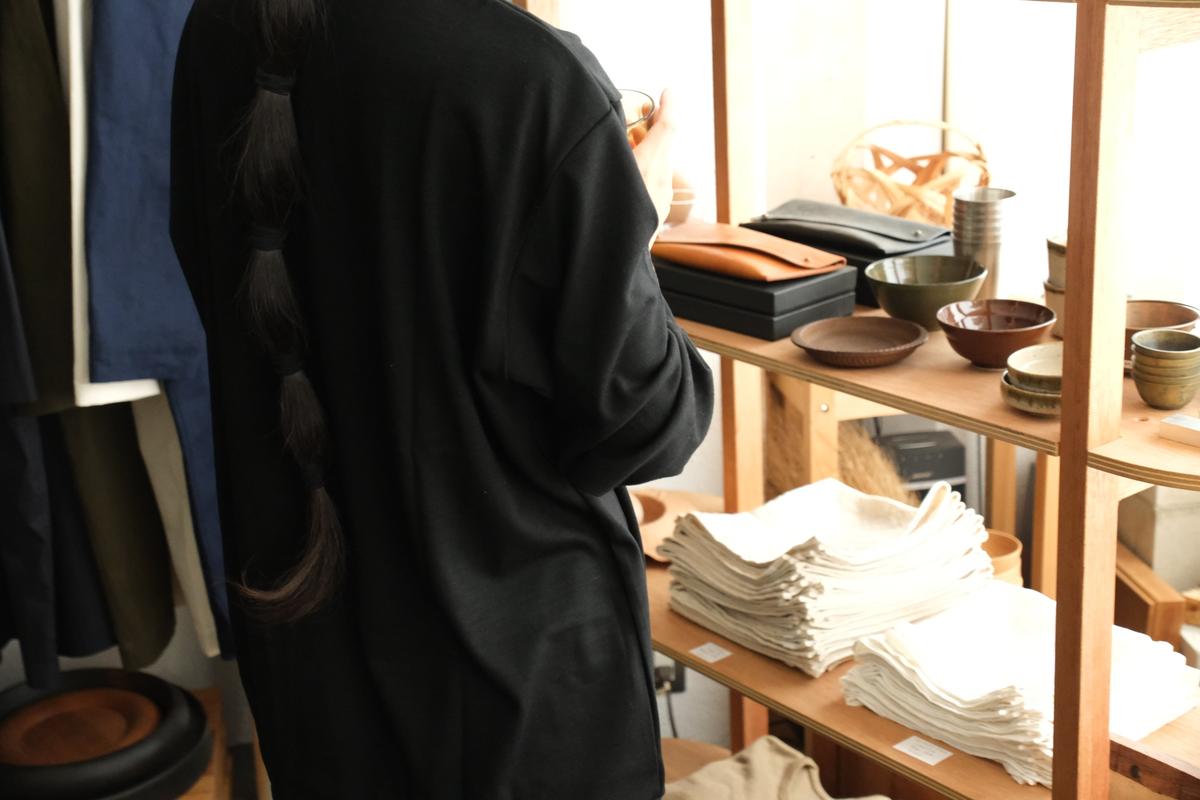 MITTAN / スーパー120’sウールスムース長袖 黒 T-35 / unisex