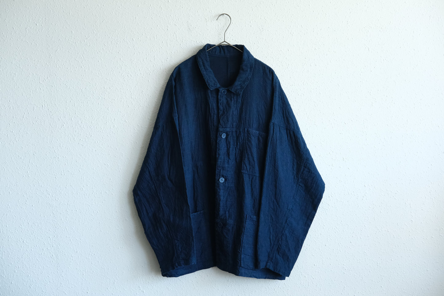 MITTAN / 薄手刺し子織ジャケット 藍（濃） JK-86DC / unisex