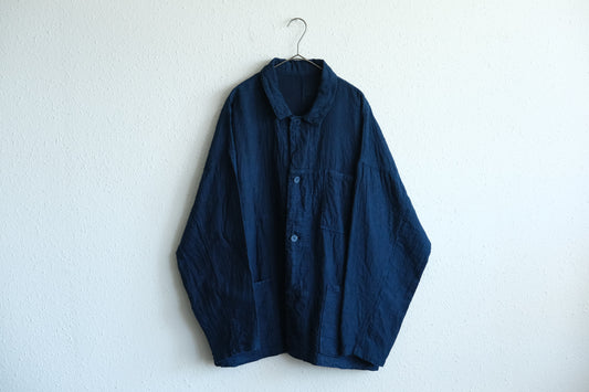 MITTAN / 薄手刺し子織ジャケット 藍(濃) JK-86DC / unisex