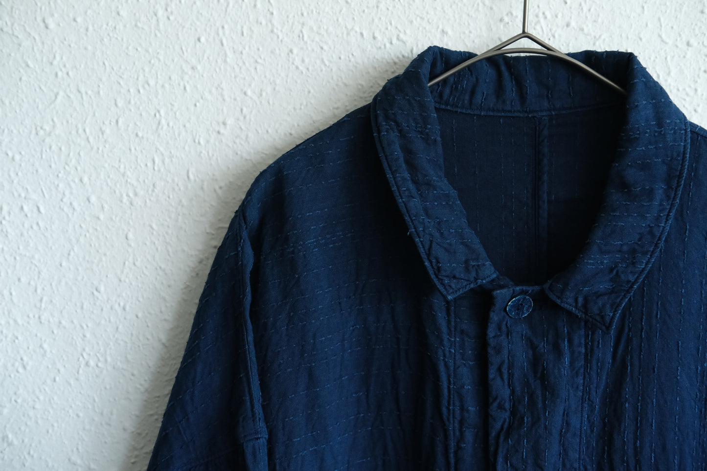 MITTAN / 薄手刺し子織ジャケット 藍（濃） JK-86DC / unisex