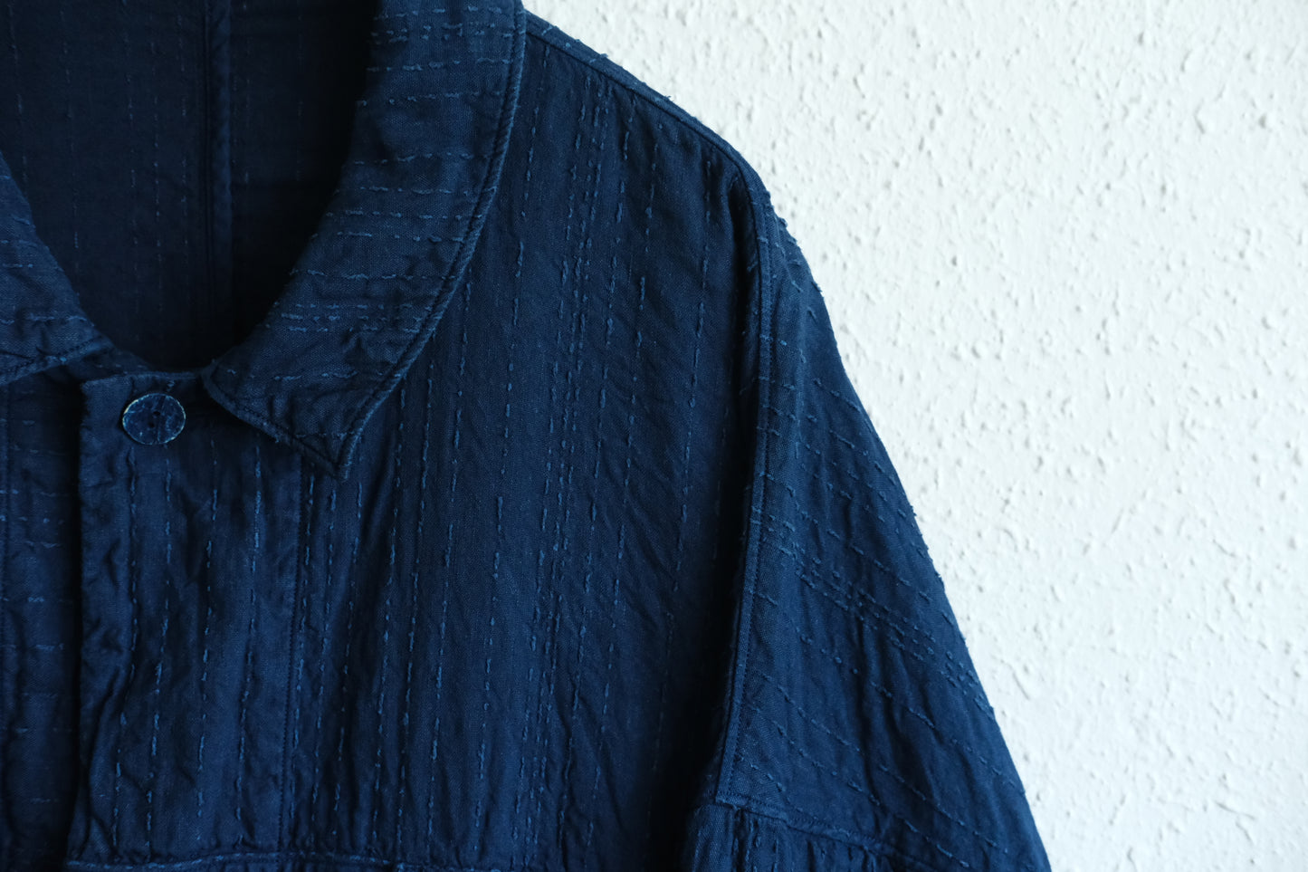 MITTAN / 薄手刺し子織ジャケット 藍（濃） JK-86DC / unisex