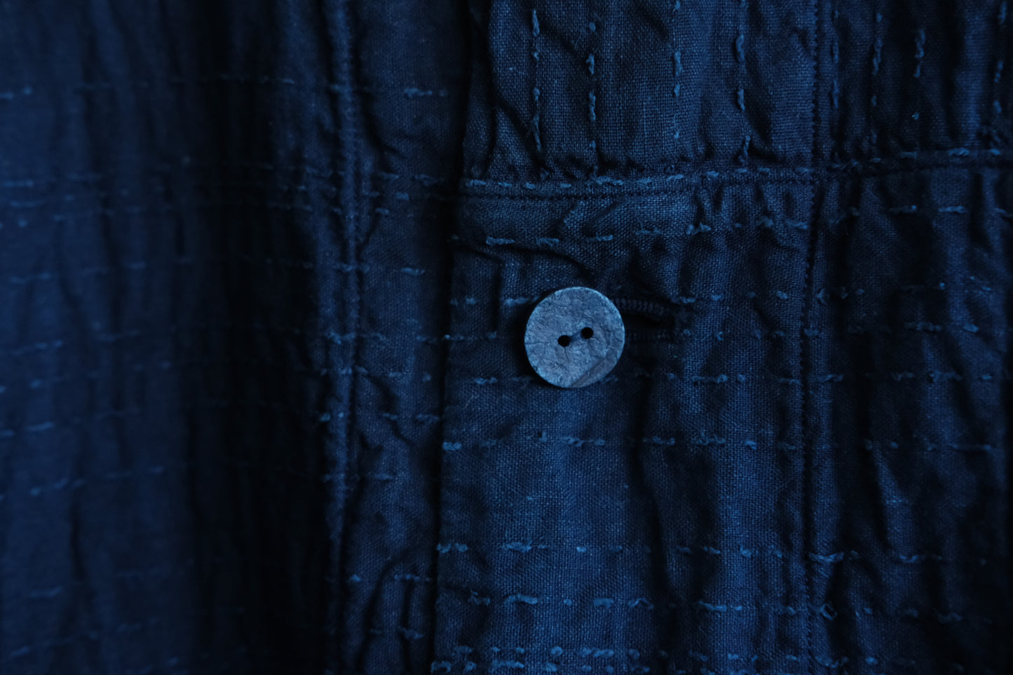 MITTAN / 薄手刺し子織ジャケット 藍（濃） JK-86DC / unisex