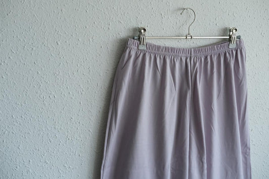 yohaku ドバイパンツ｜ツヤツヤ天竺素材 ライトパープル｜unisex freesize