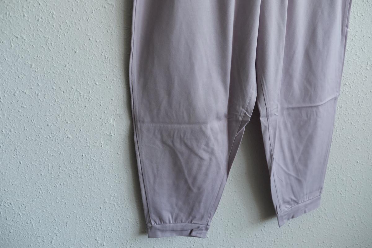 yohaku ドバイパンツ｜ツヤツヤ天竺素材 ライトパープル｜unisex freesize