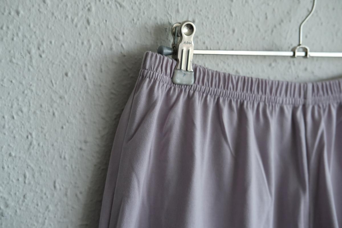 yohaku ドバイパンツ｜ツヤツヤ天竺素材 ライトパープル｜unisex freesize