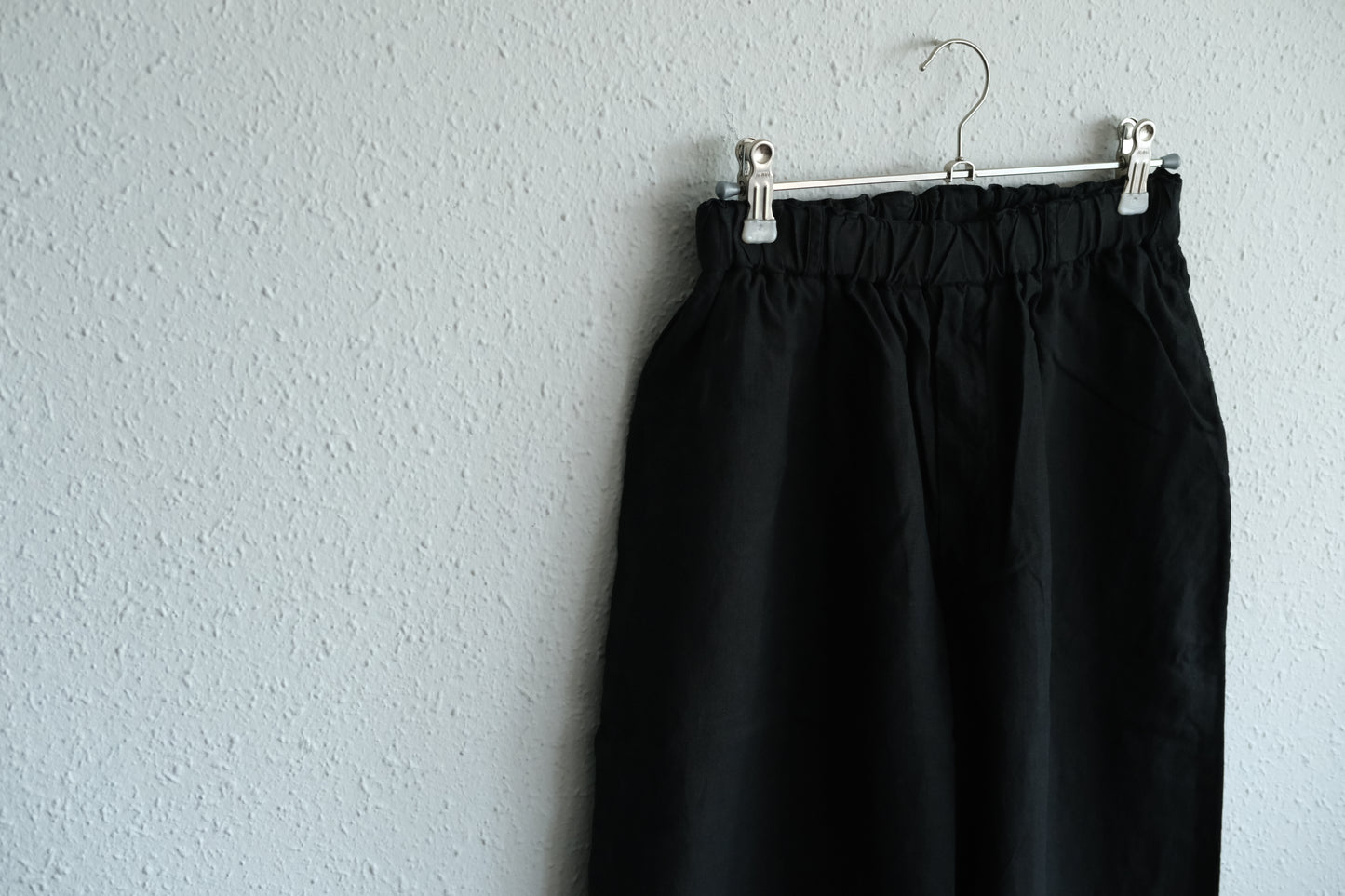 MITTAN / flax ramie long pants PT-13 charcoal / unisex