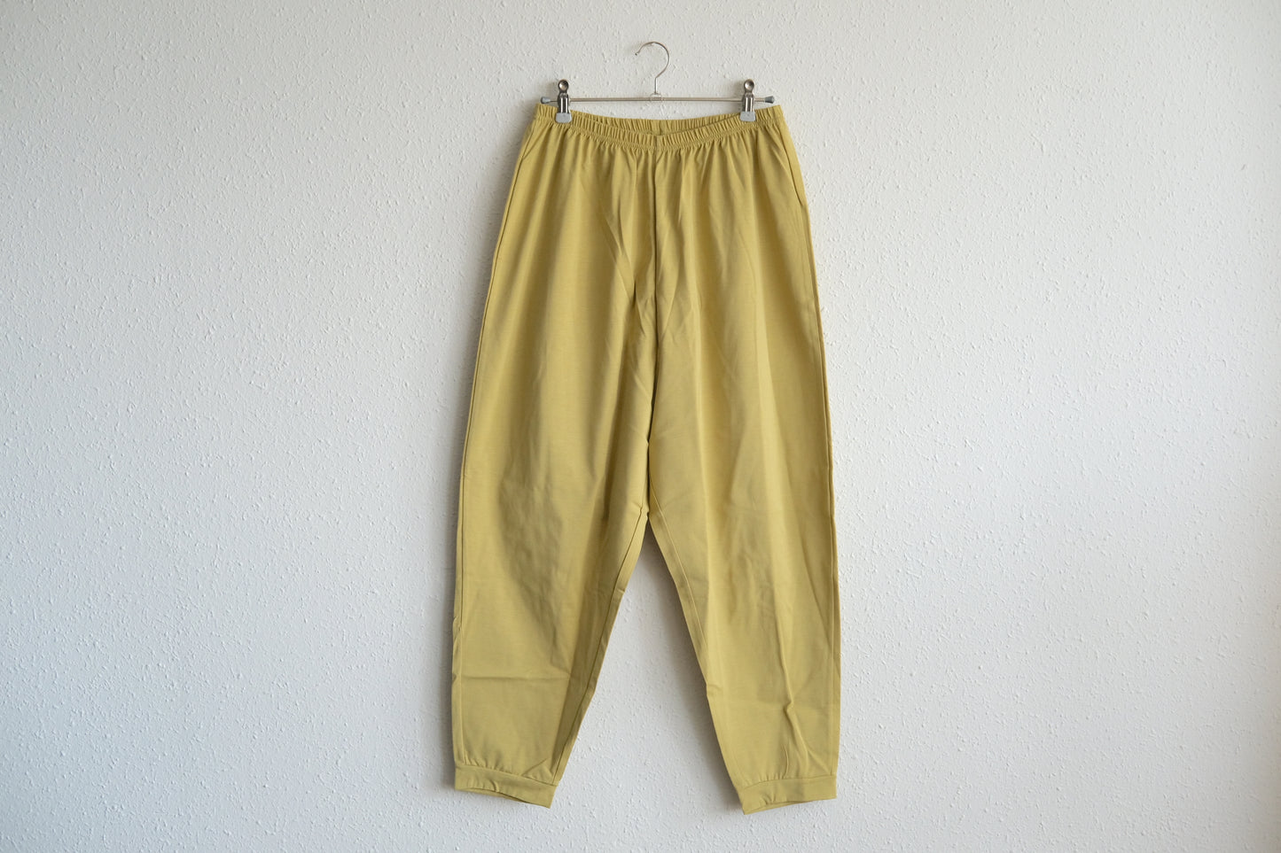 yohaku ドバイパンツ｜サラサラなめらか天竺素材 マスタード｜unisex freesize