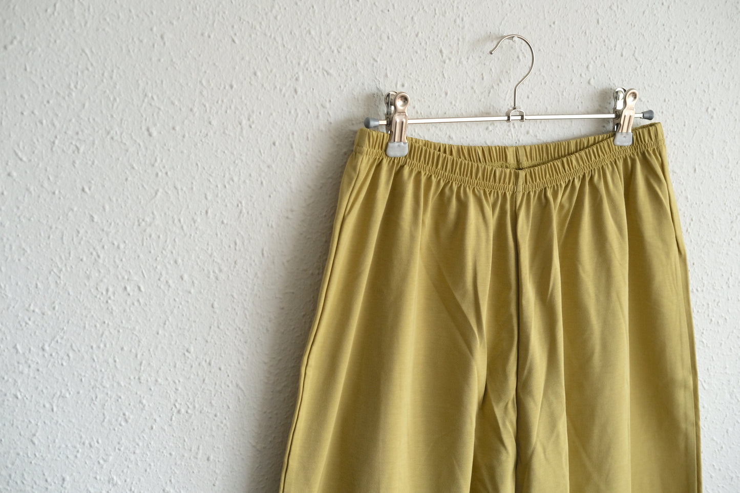 yohaku ドバイパンツ｜サラサラなめらか天竺素材 マスタード｜unisex freesize