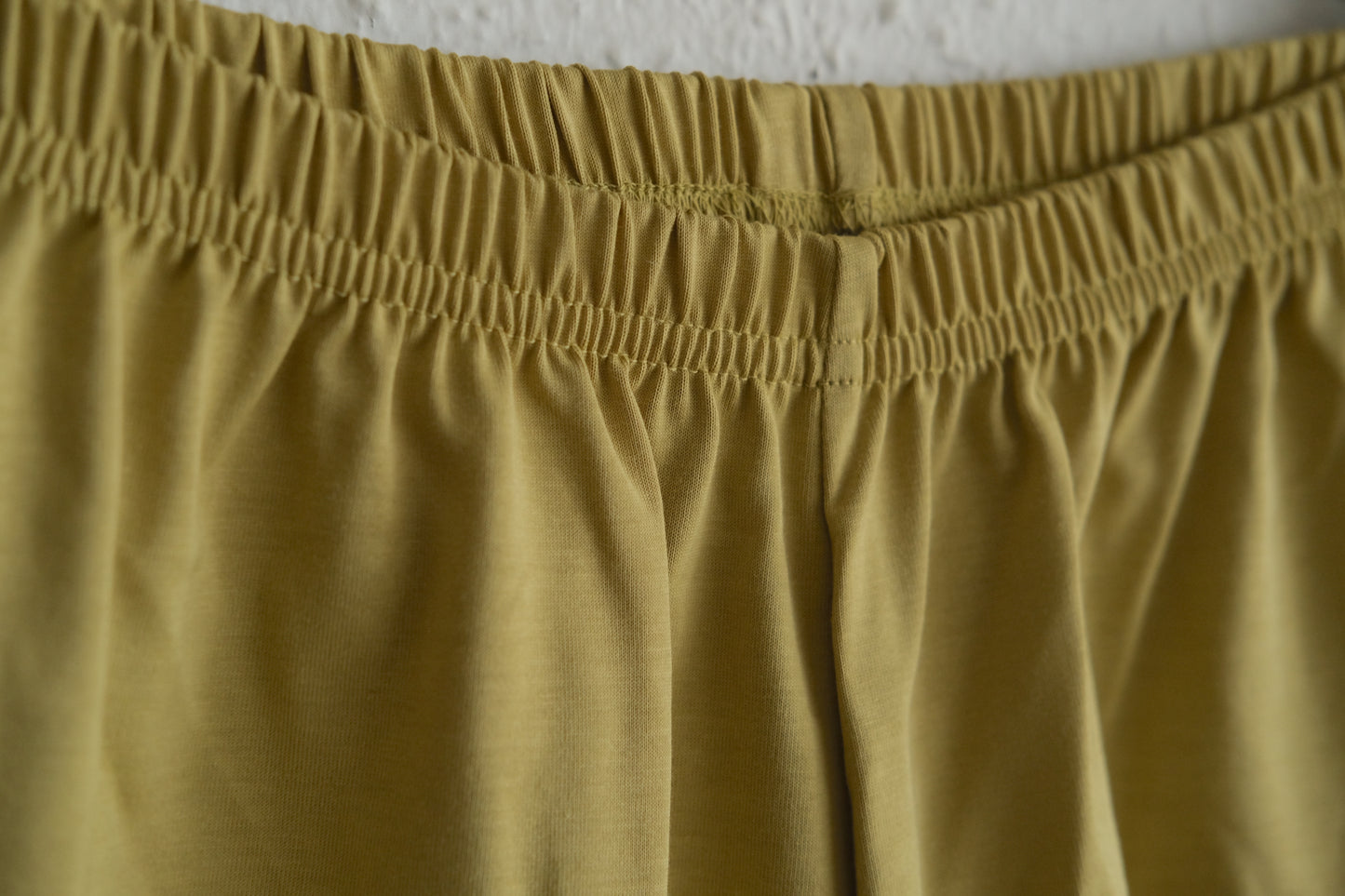 yohaku ドバイパンツ｜サラサラなめらか天竺素材 マスタード｜unisex freesize