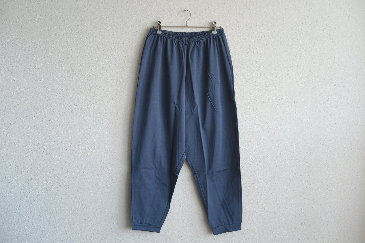 yohaku ドバイパンツ｜サラサラなめらか天竺素材 ブルー｜unisex freesize