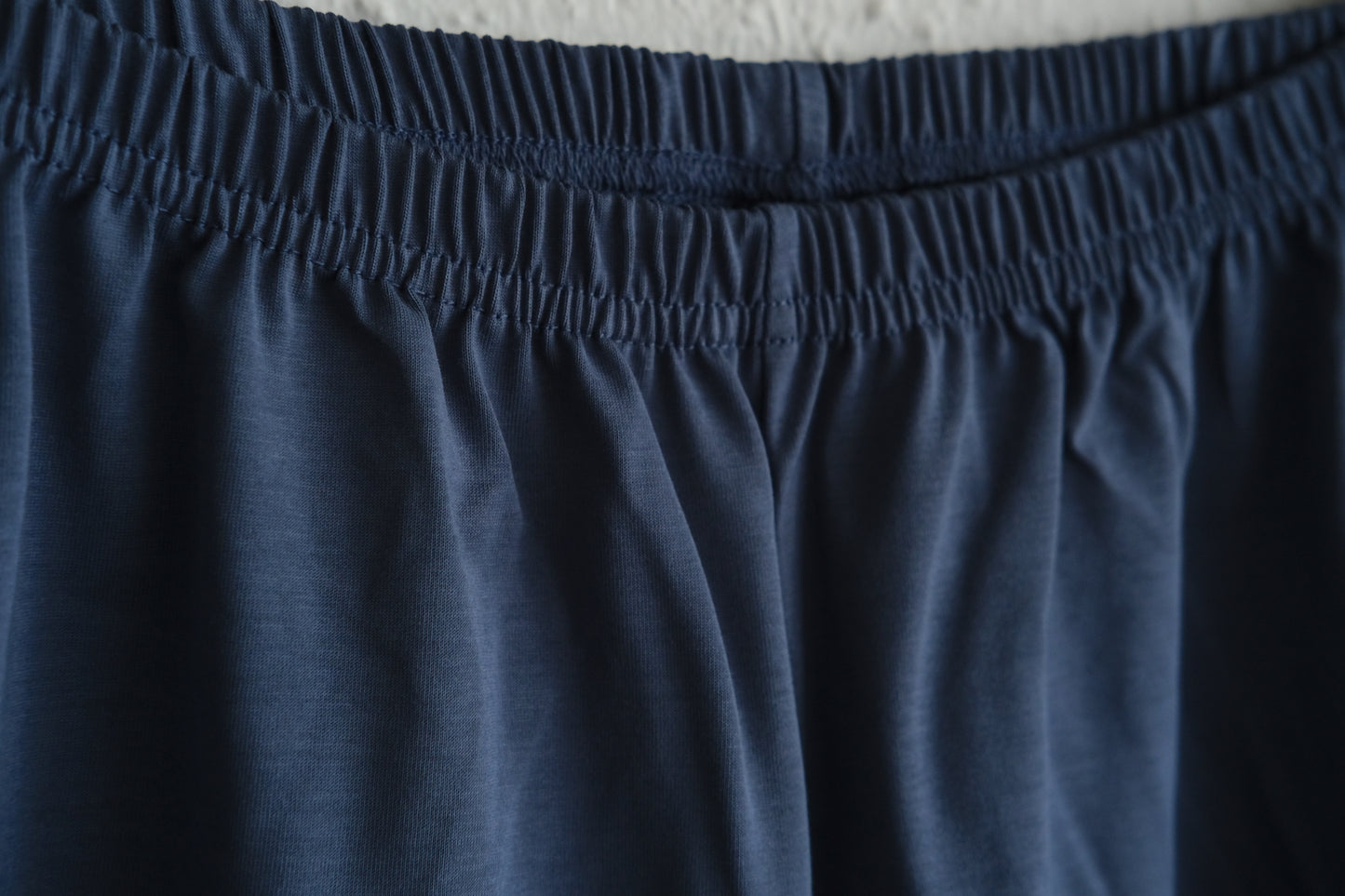 yohaku ドバイパンツ｜サラサラなめらか天竺素材 ブルー｜unisex freesize