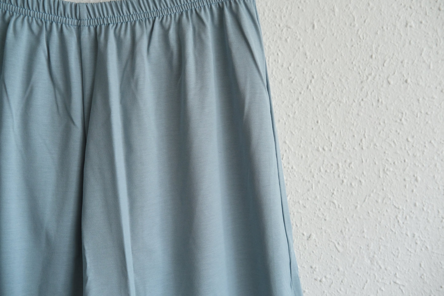 yohaku ドバイパンツ｜サラサラなめらか天竺素材 サックス｜unisex freesize