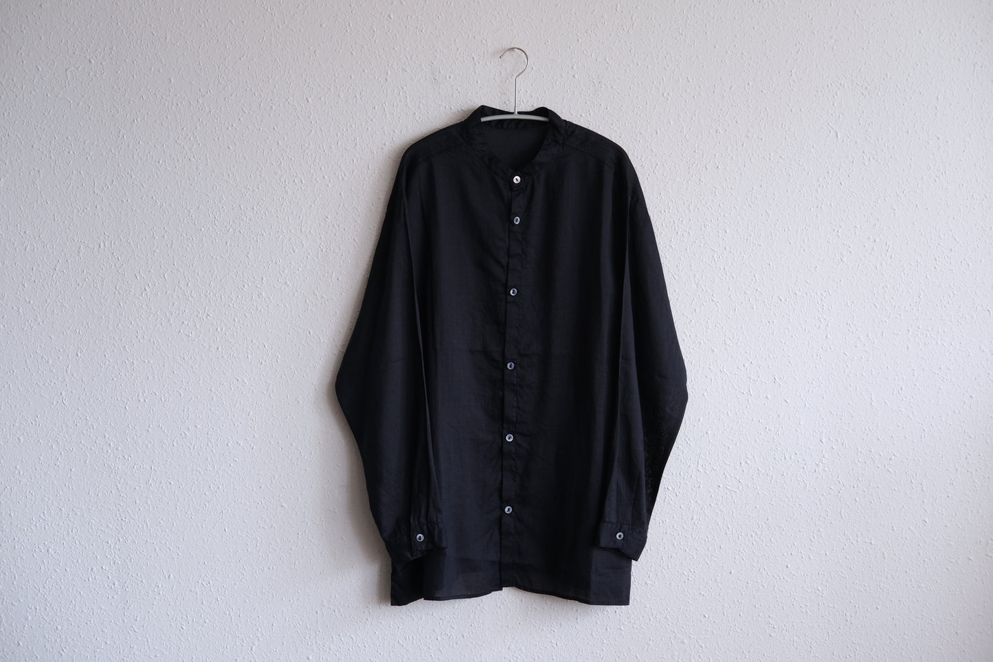 MITTAN / ラミーシルクシャツ 濃紺 SH-152 / unisex