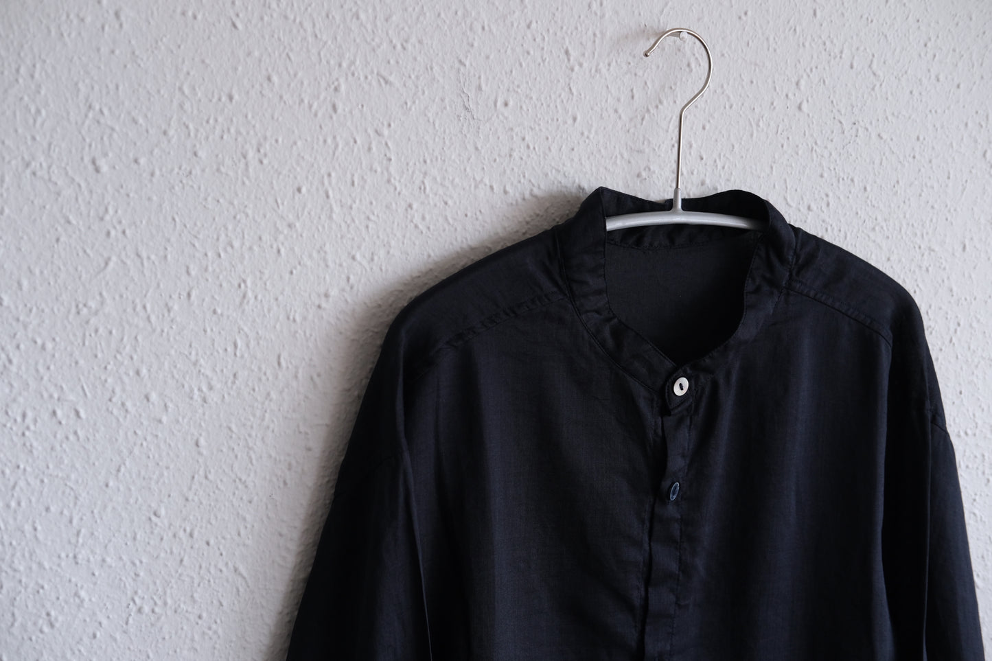 MITTAN / ラミーシルクシャツ 濃紺 SH-152 / unisex