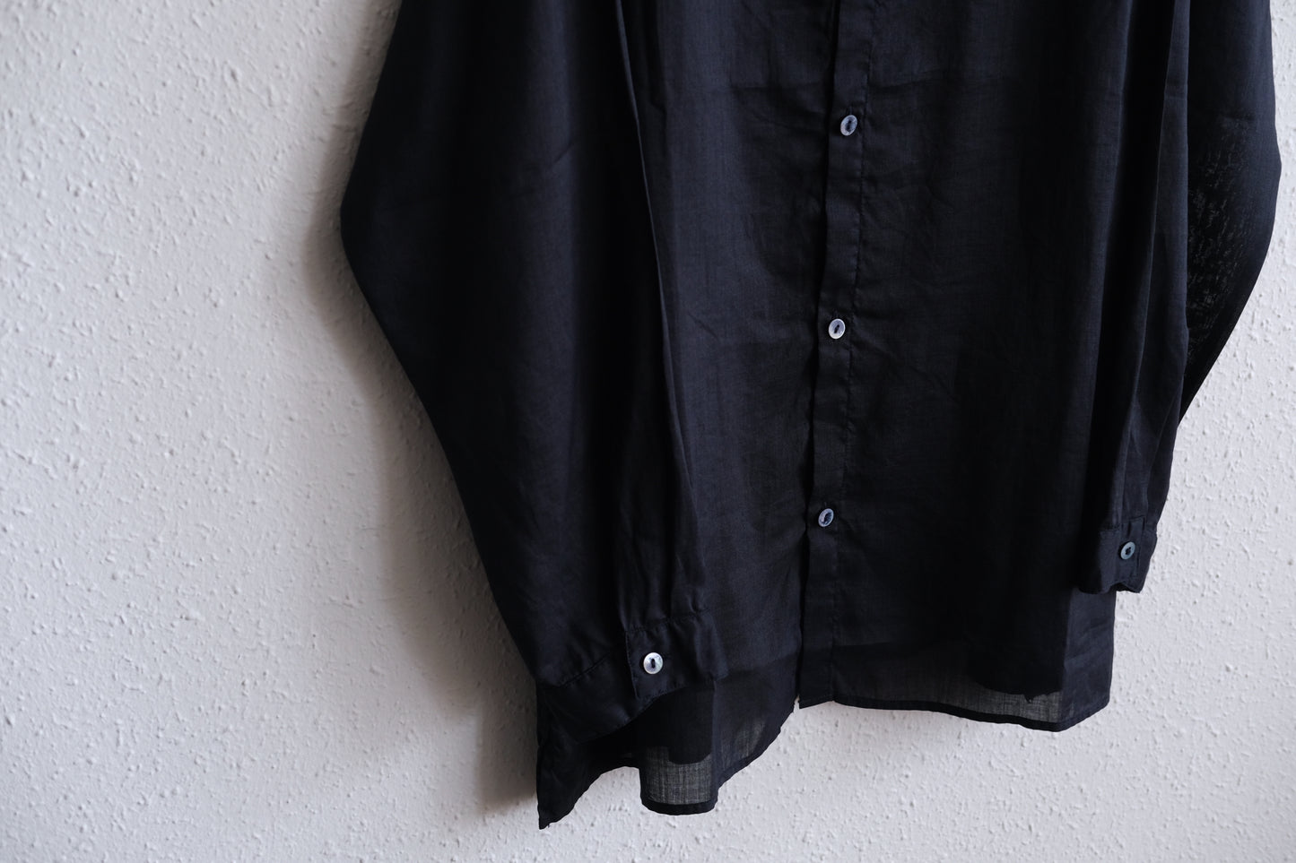 MITTAN / ラミーシルクシャツ 濃紺 SH-152 / unisex