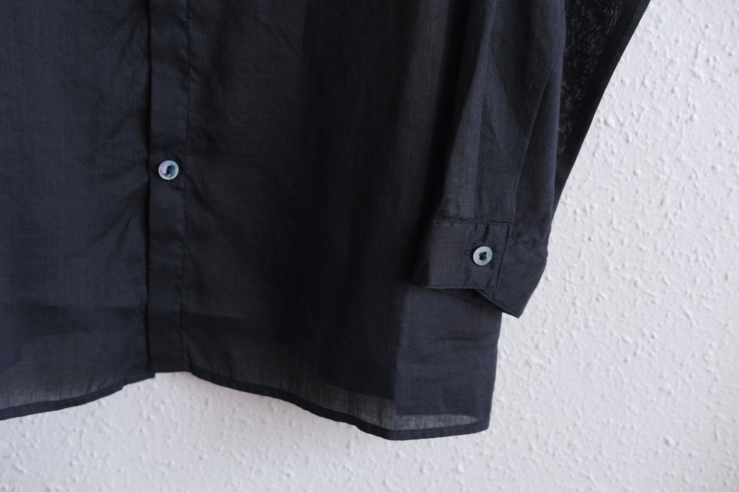 MITTAN / ラミーシルクシャツ 濃紺 SH-152 / unisex