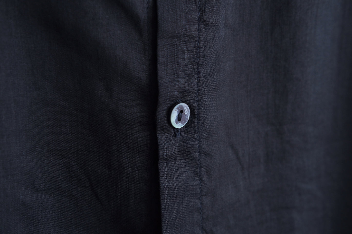 MITTAN / ラミーシルクシャツ 濃紺 SH-152 / unisex