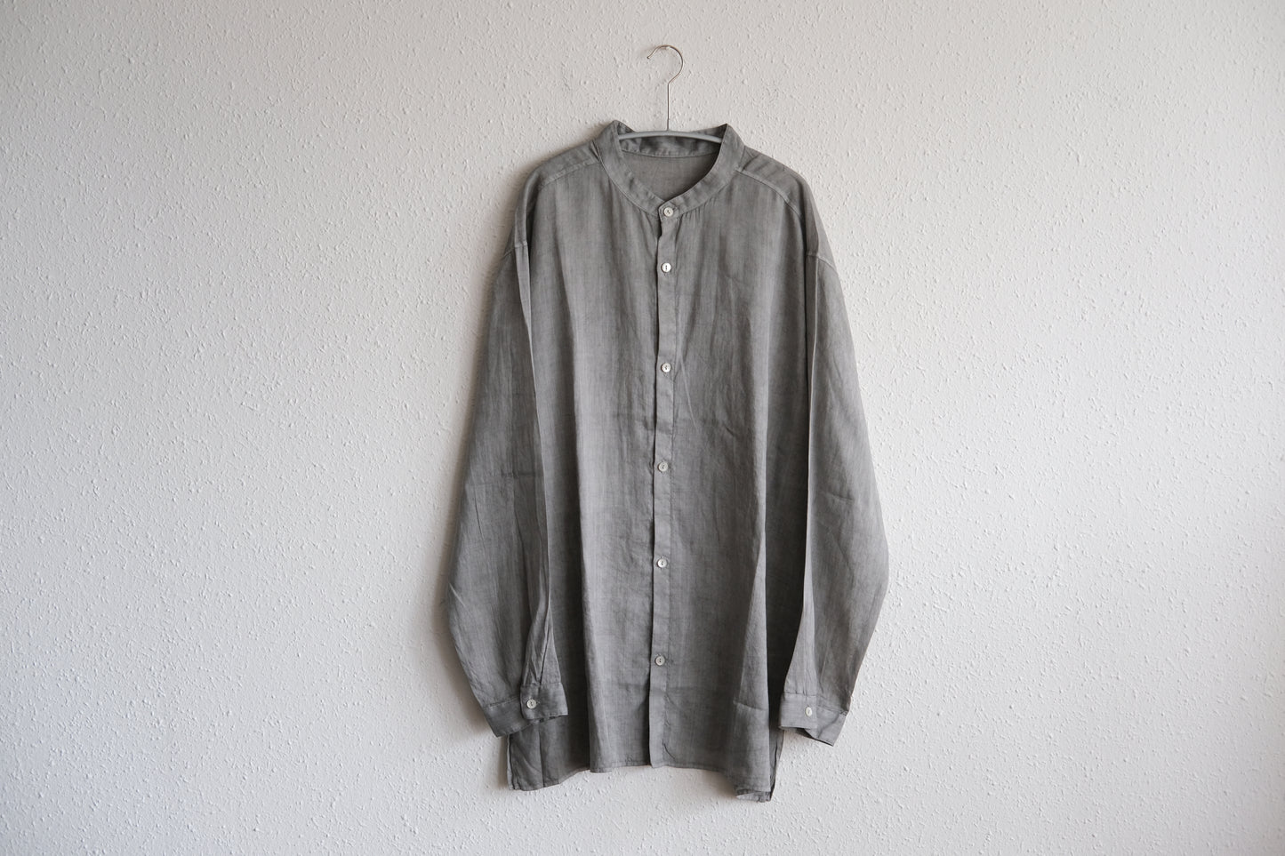 MITTAN / ラミーシルクシャツ 松煙 SH-152B / unisex