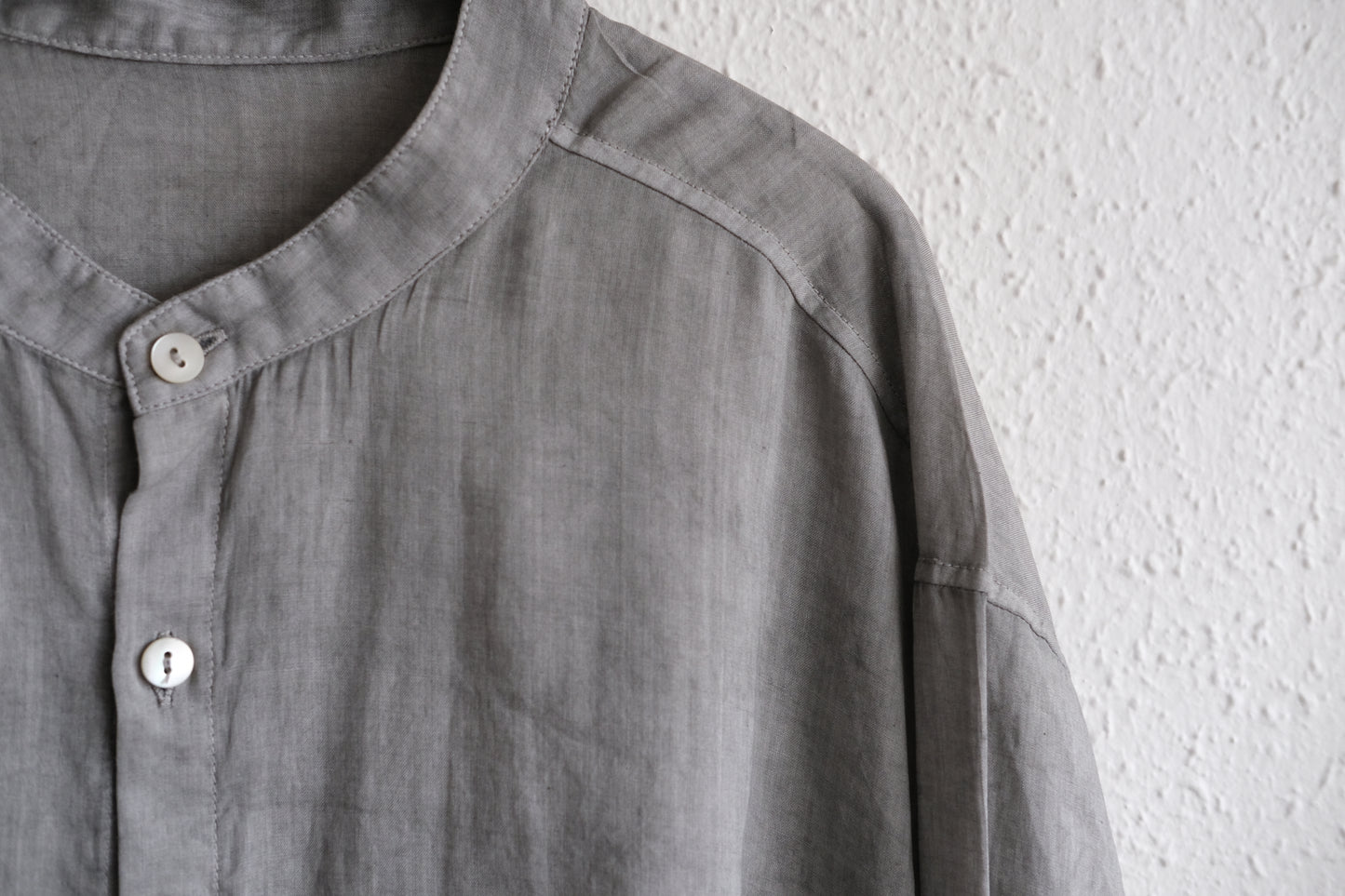 MITTAN / ラミーシルクシャツ 松煙 SH-152B / unisex