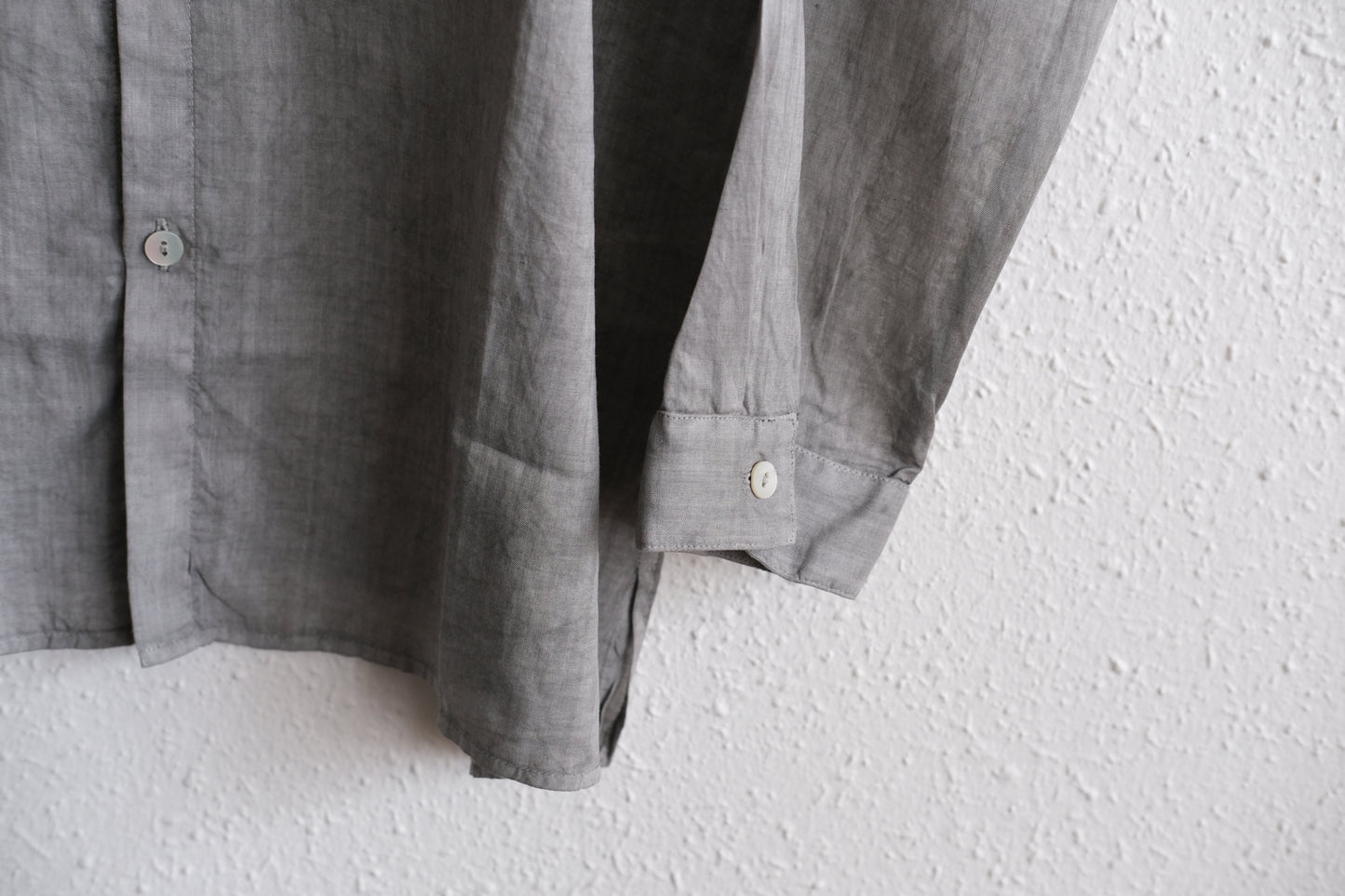 MITTAN / ラミーシルクシャツ 松煙 SH-152B / unisex
