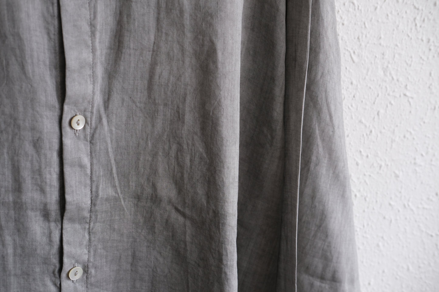 MITTAN / ラミーシルクシャツ 松煙 SH-152B / unisex