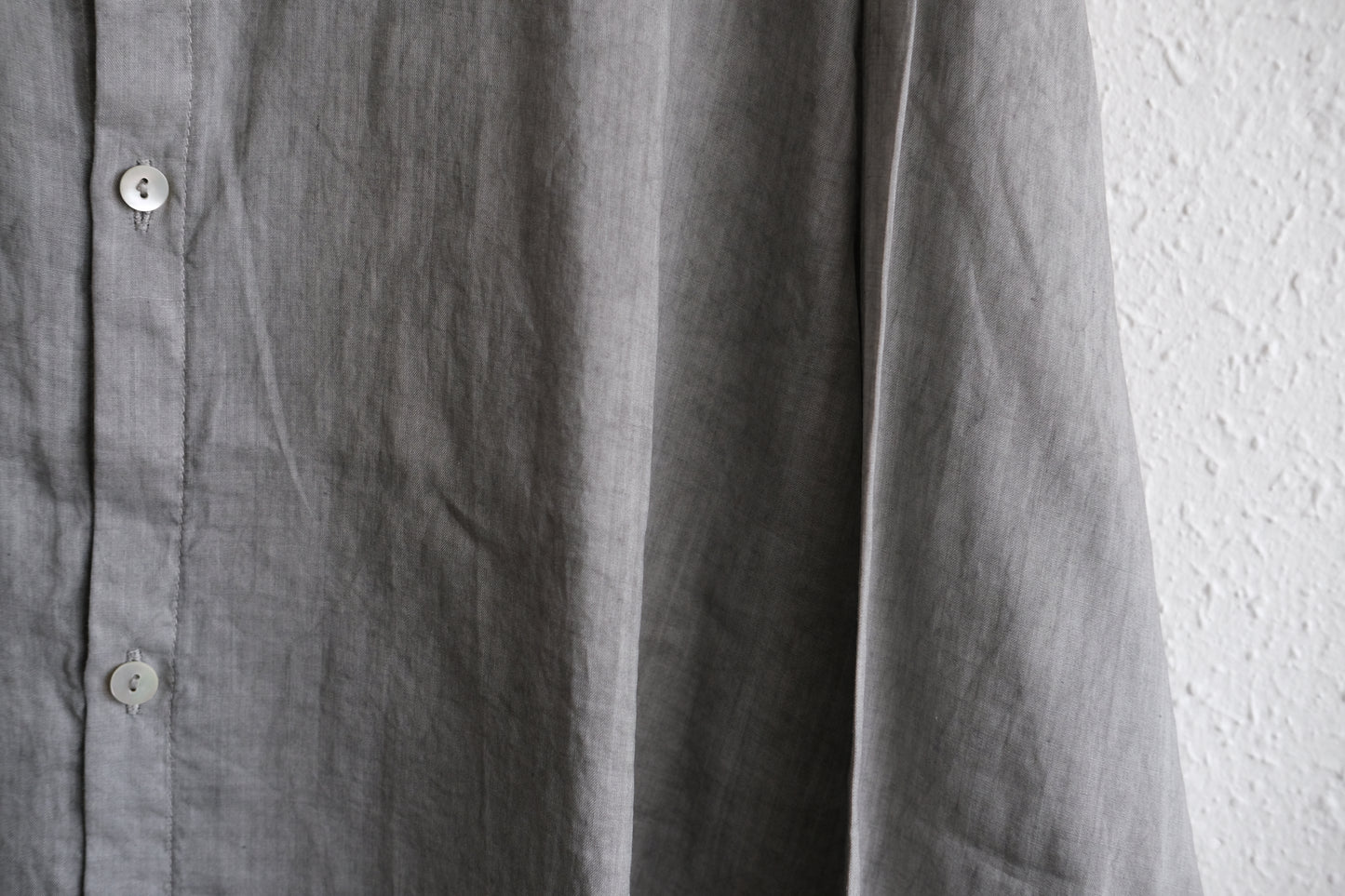 MITTAN / ラミーシルクシャツ 松煙 SH-152B / unisex