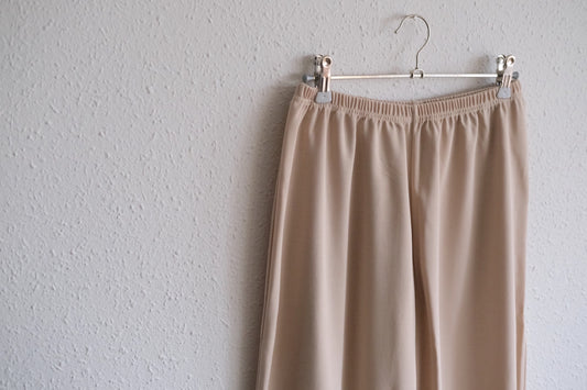 yohaku ドバイパンツ|シャリさら強撚素材 ベージュ|unisex freesize