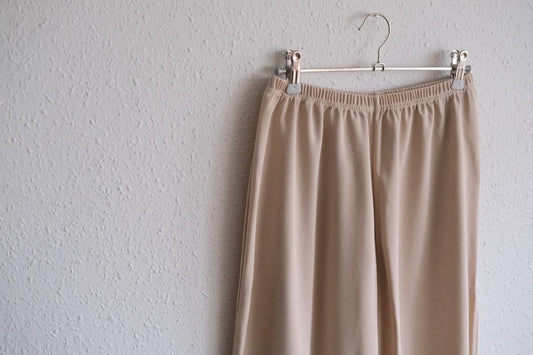 yohaku ドバイパンツ|シャリさら強撚素材 ベージュ|unisex freesize