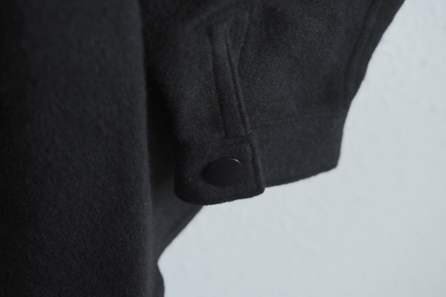 MITTAN / ウールシルクキャメルシャツ 黒 SH-108 / unisex