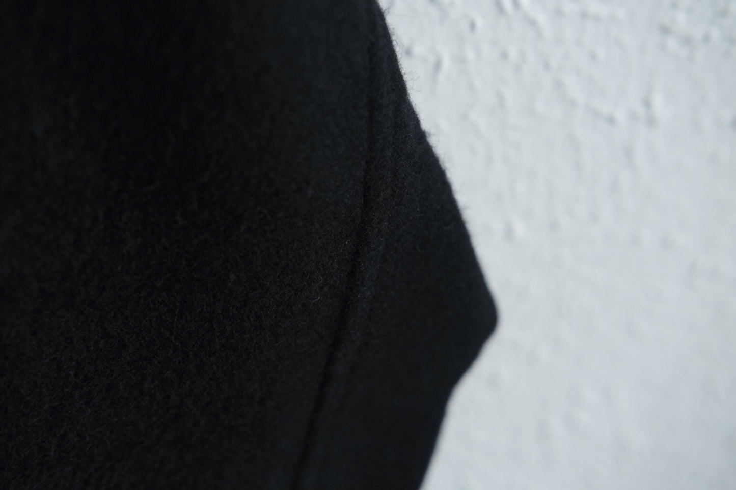 MITTAN / ウールシルクキャメルシャツ 黒 SH-108 / unisex