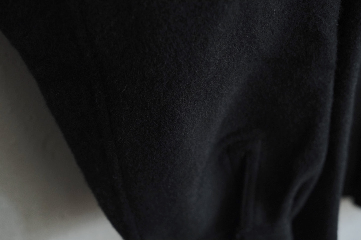 MITTAN / ウールシルクキャメルシャツ 黒 SH-108 / unisex