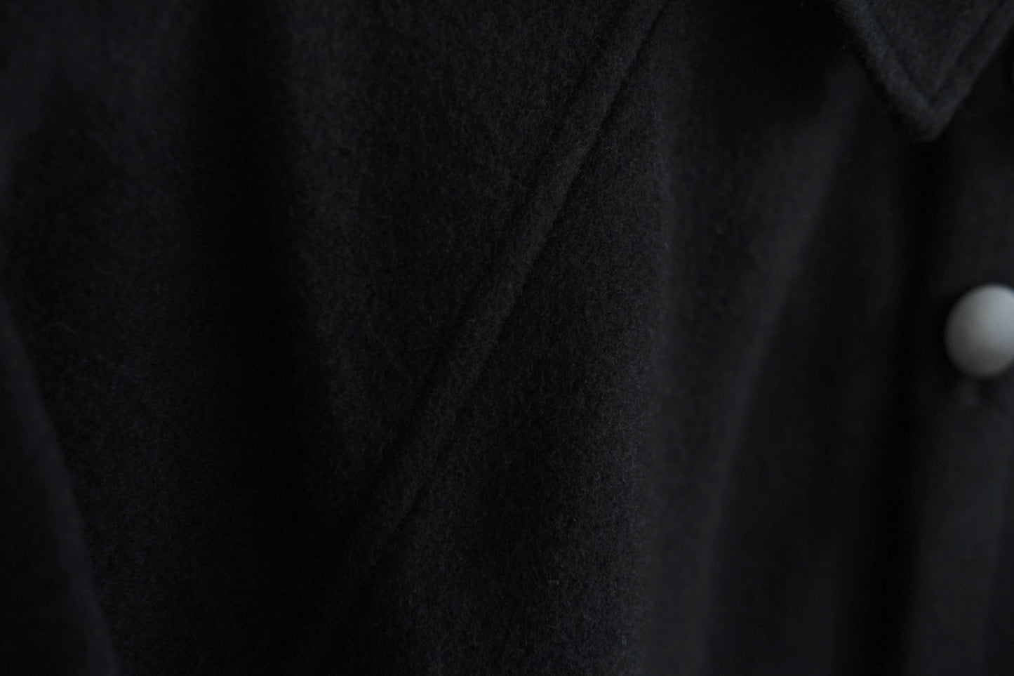 MITTAN / ウールシルクキャメルシャツ 黒 SH-108 / unisex