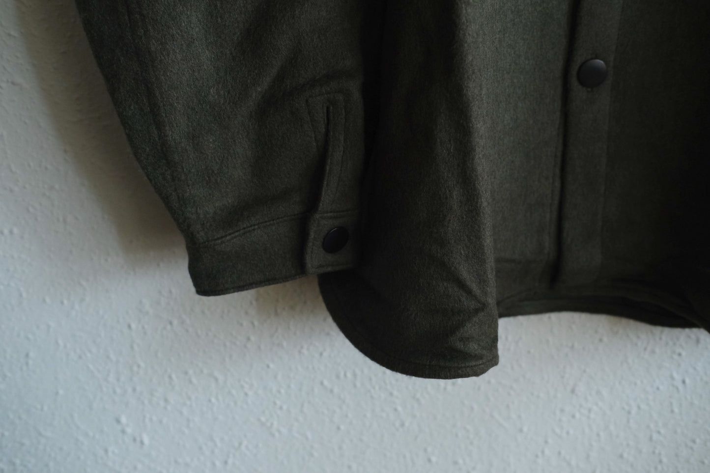 MITTAN / ウールシルクキャメルシャツ 灰緑 SH-108 / unisex