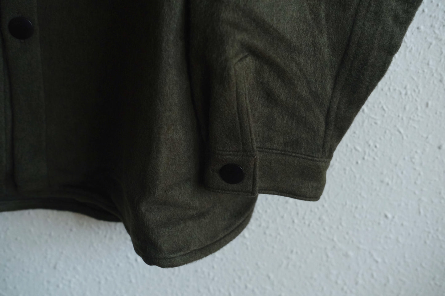 MITTAN / ウールシルクキャメルシャツ 灰緑 SH-108 / unisex