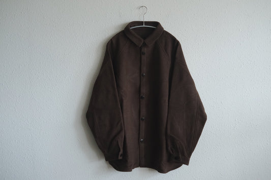 MITTAN / ウールシルクキャメルシャツ 茶 SH-108 / unisex