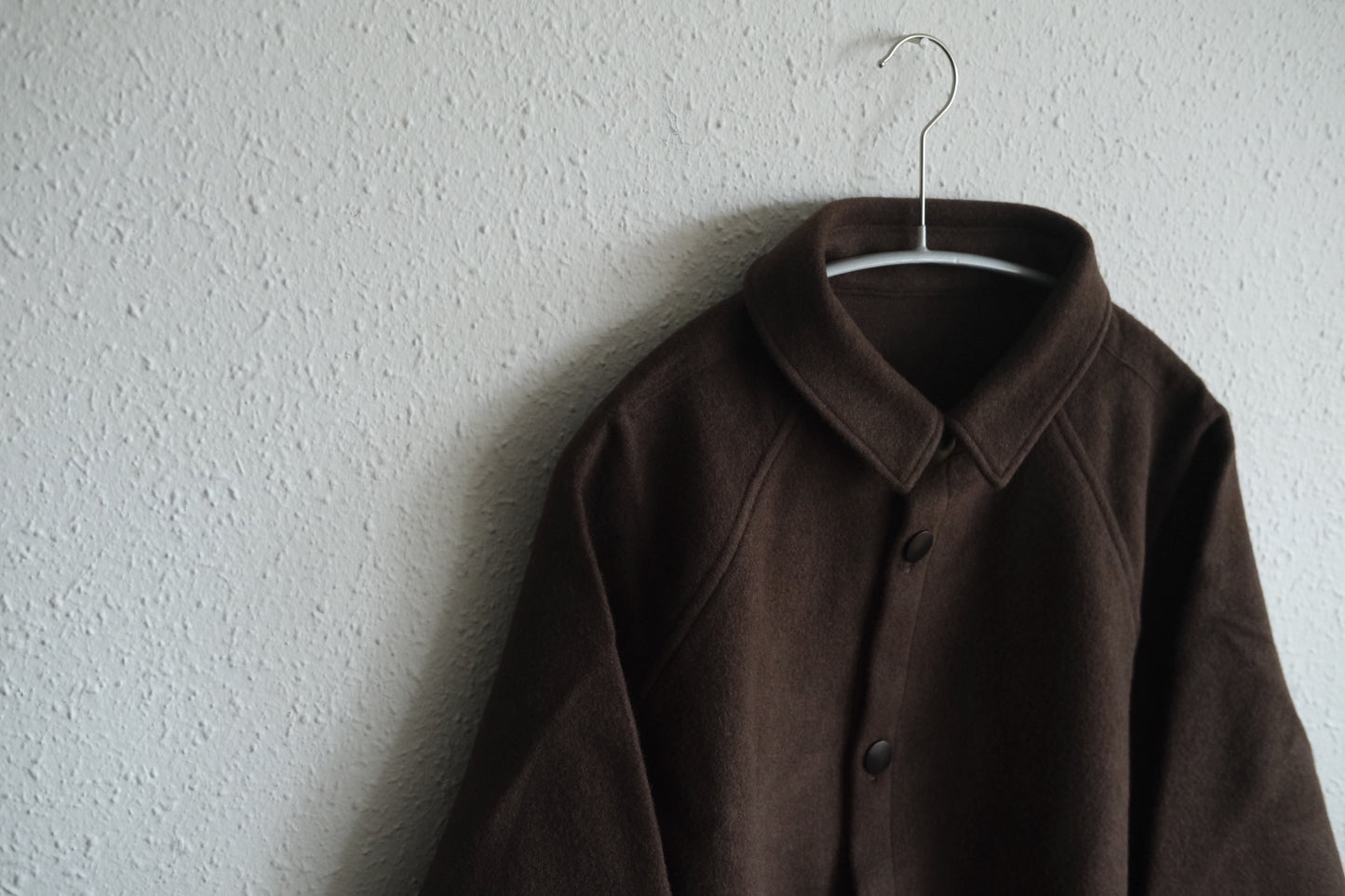 MITTAN / ウールシルクキャメルシャツ 茶 SH-108 / unisex