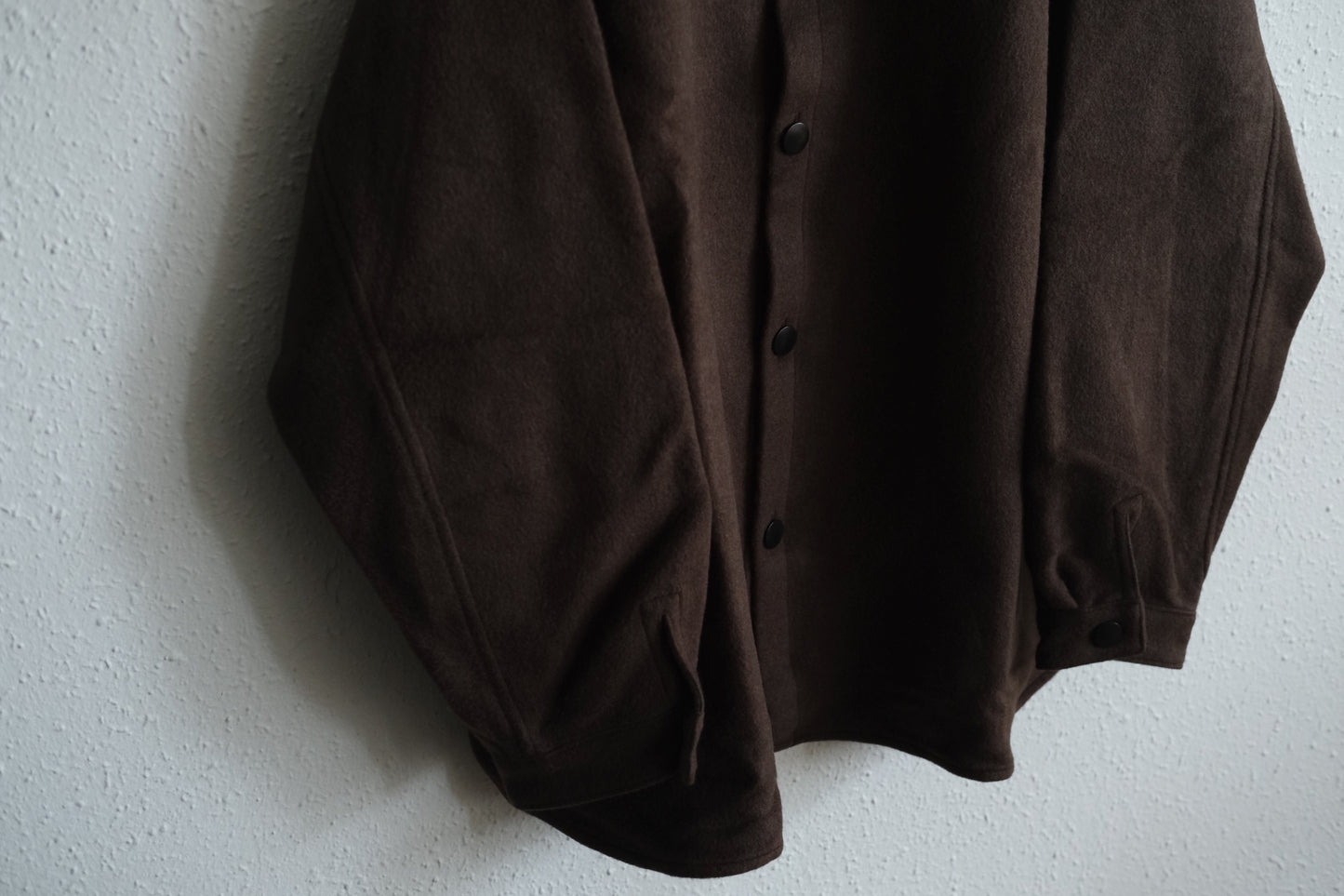 MITTAN / ウールシルクキャメルシャツ 茶 SH-108 / unisex