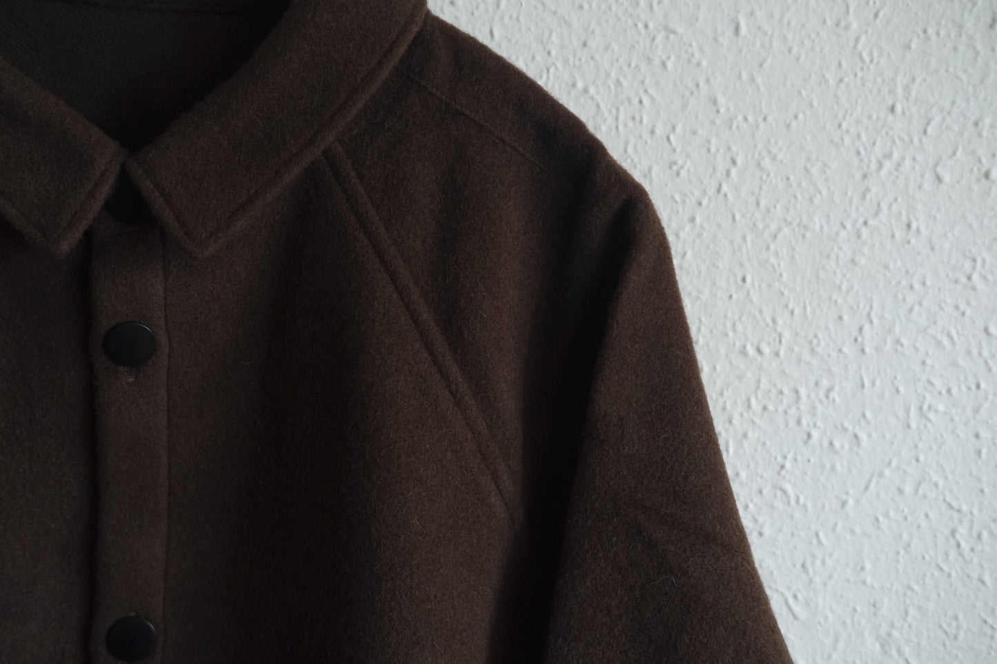 MITTAN / ウールシルクキャメルシャツ 茶 SH-108 / unisex