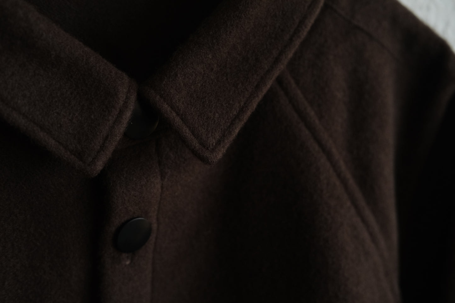 MITTAN / ウールシルクキャメルシャツ 茶 SH-108 / unisex