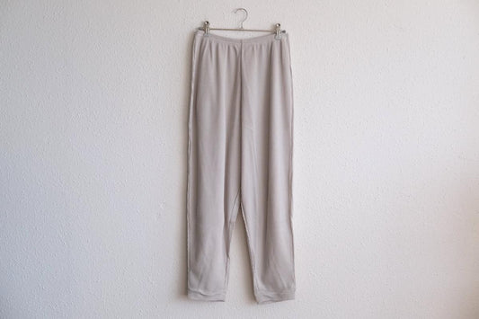 yohaku ドバイパンツ｜綿リネン ワッフル素材 ライトグレー｜unisex freesize