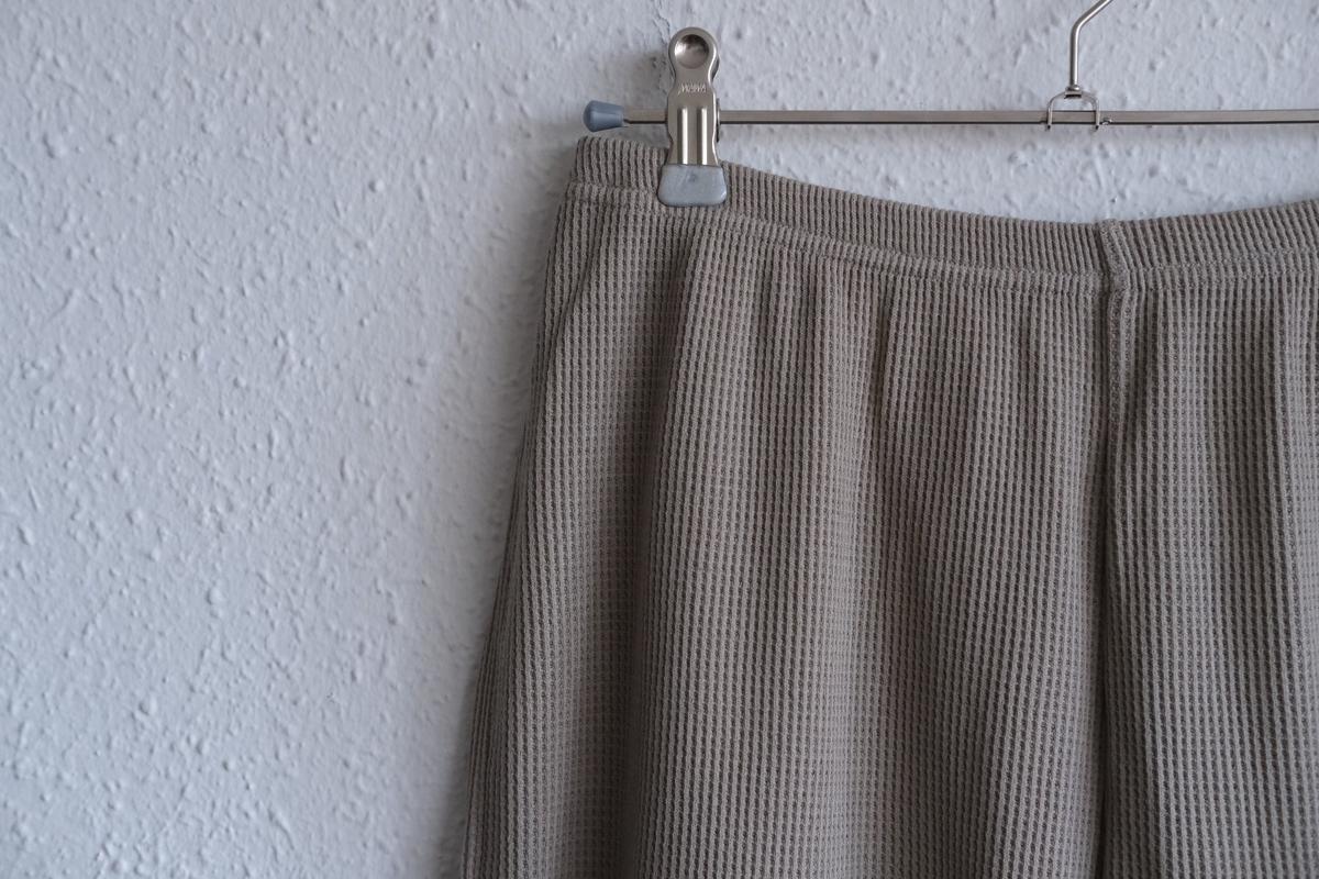 yohaku ドバイパンツ｜綿リネン ワッフル素材 ベージュ｜unisex freesize