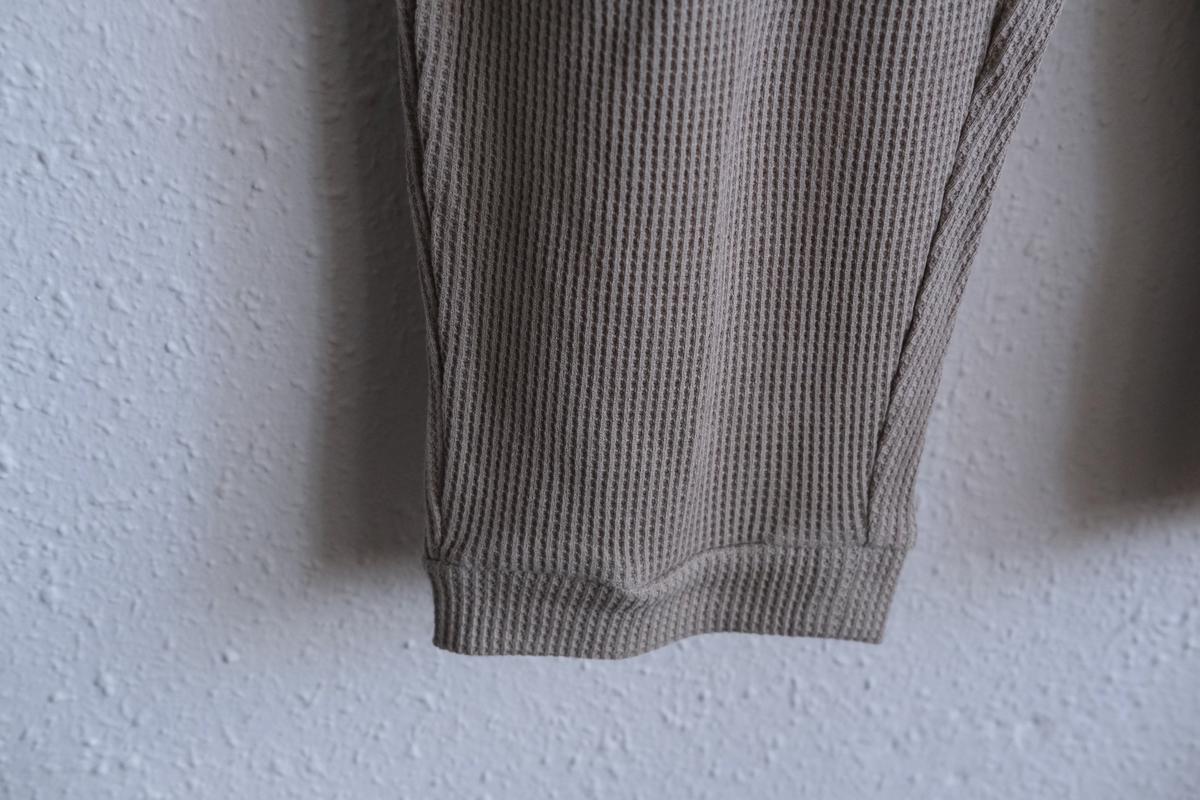 yohaku ドバイパンツ｜綿リネン ワッフル素材 ベージュ｜unisex freesize