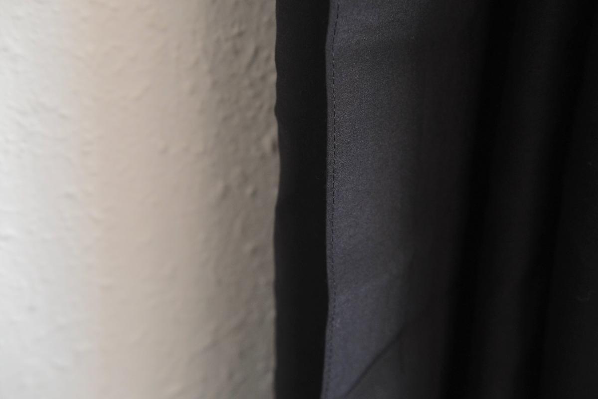 enrica cottonsilk scarf｜black