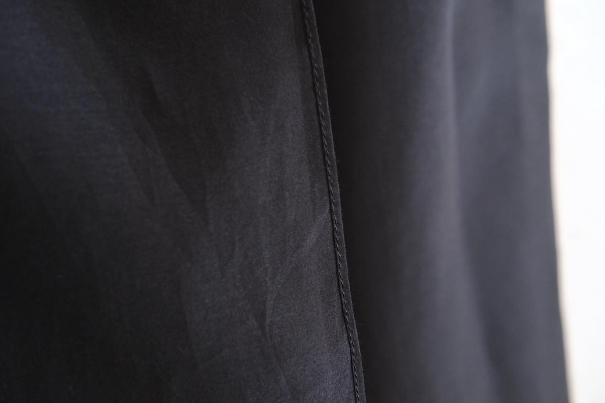 enrica cottonsilk scarf｜black
