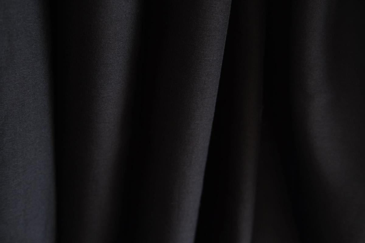 enrica cottonsilk scarf｜black